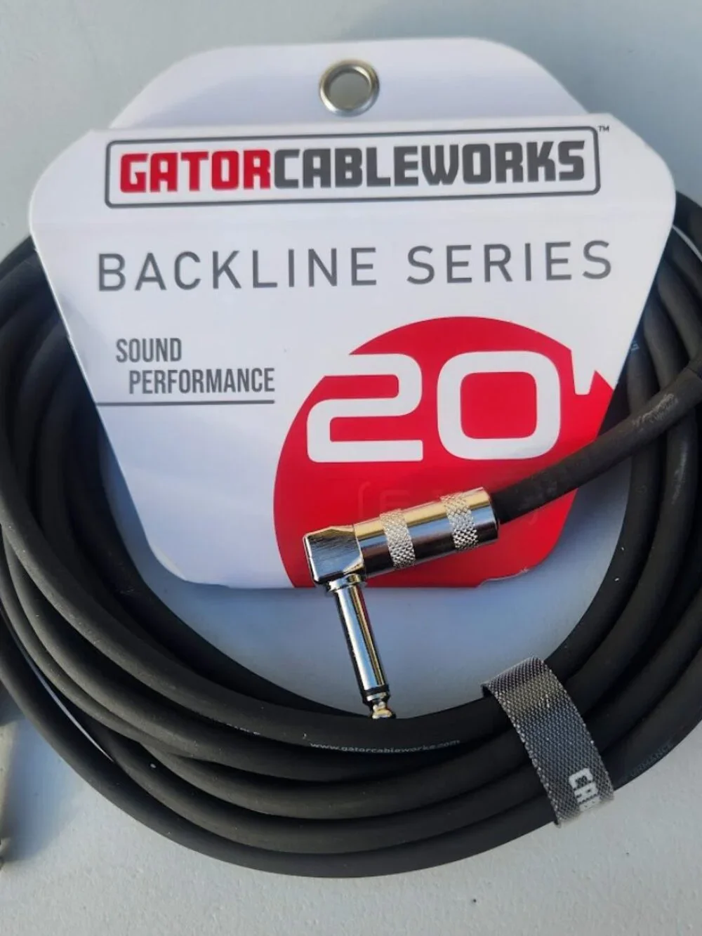 NEW 20' Electric Guitar Cable Cableworks Gator Cases Backline Series Standard 20